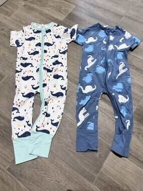 Kids Tales Two Piece, Boys, Cotton Pajamas Whales And Dinosaurs Eu 100 (3 To 4t)